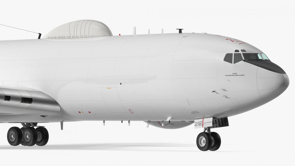 3D Boeing E-6 Mercury Aircraft Rigged for Cinema 4D model