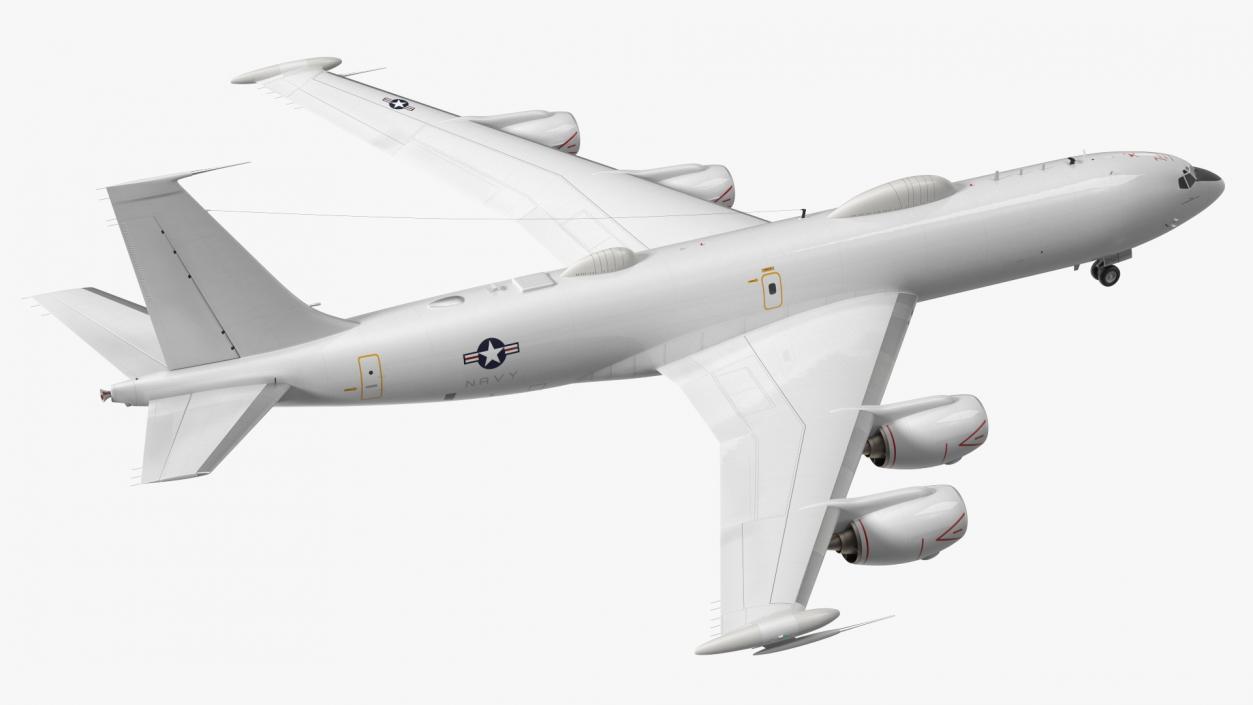 Boeing E-6 Mercury Aircraft Rigged 3D model