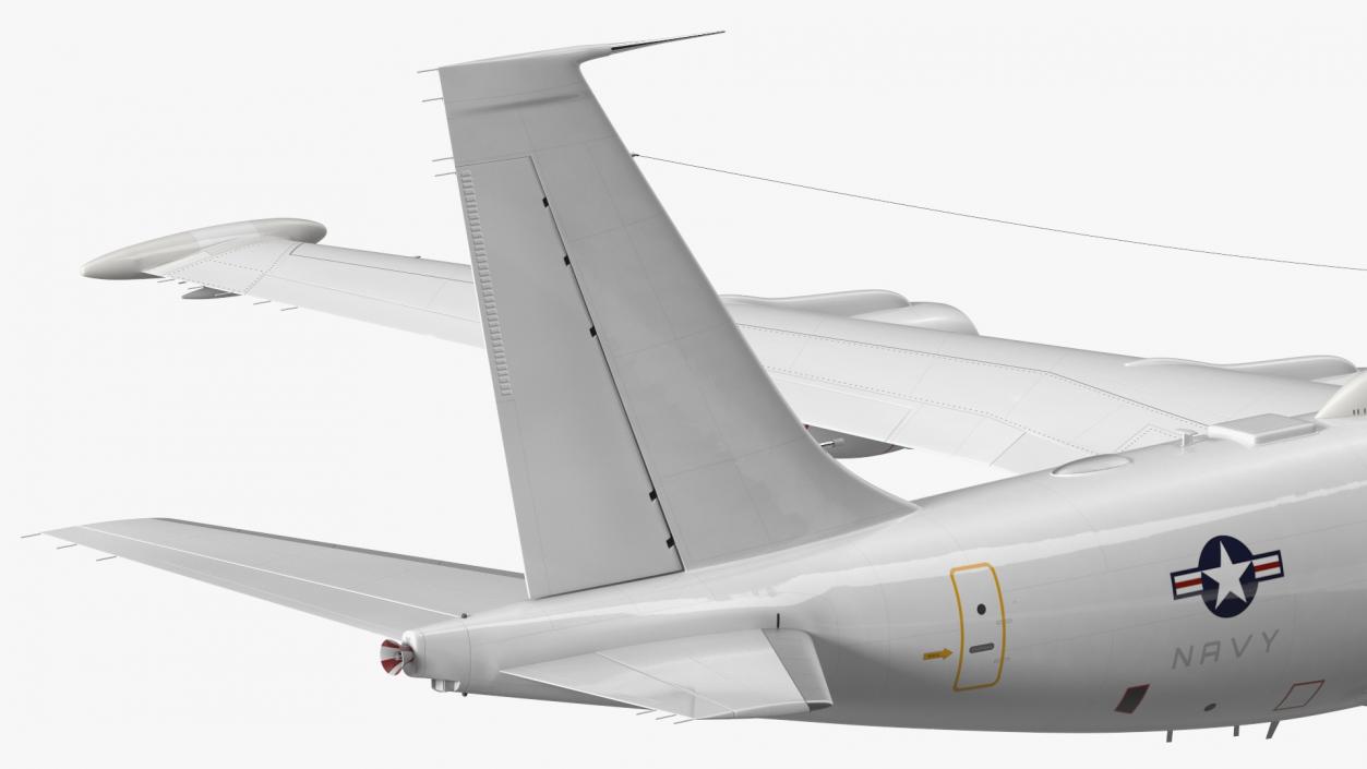 3D Boeing E-6 Mercury Aircraft Rigged for Cinema 4D model