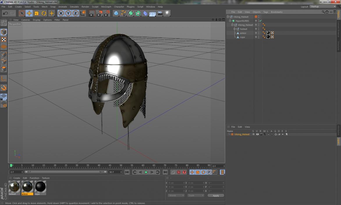 3D Viking Helmet model