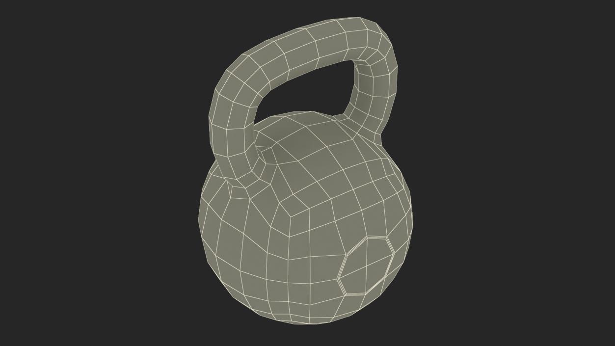 3D Fitness Kettlebell model