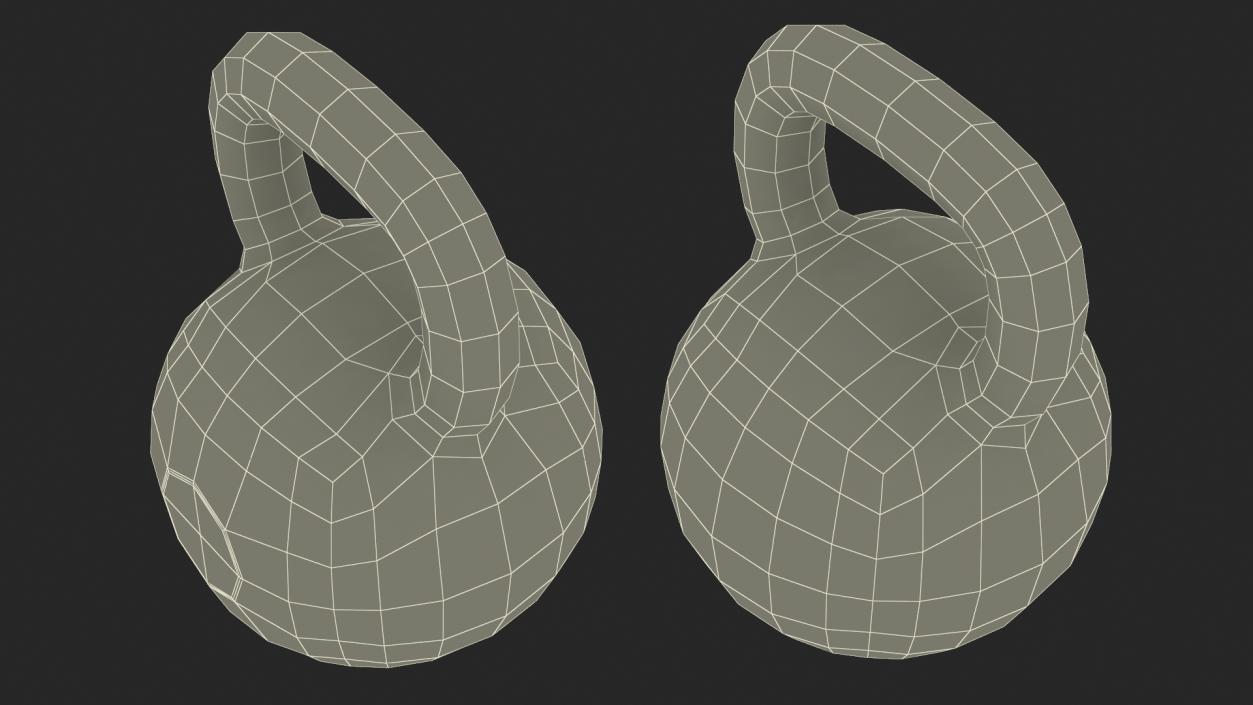 3D Fitness Kettlebell model