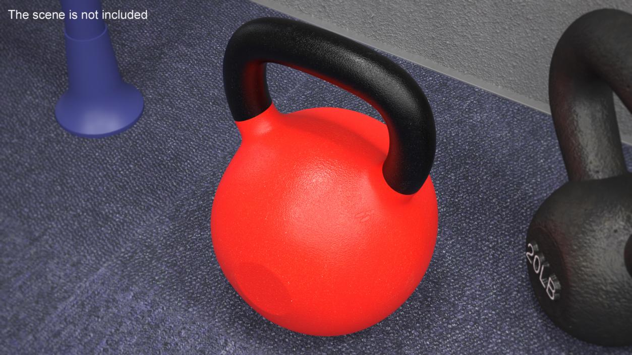 3D Fitness Kettlebell model