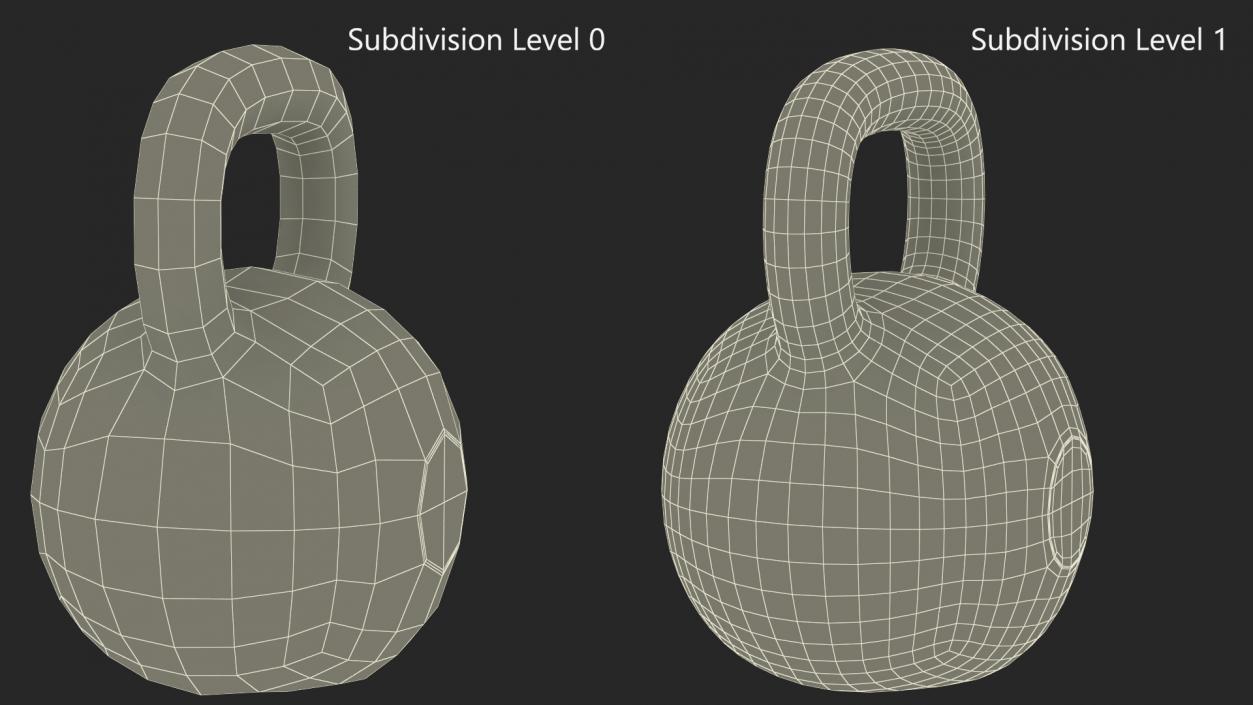 3D Fitness Kettlebell model