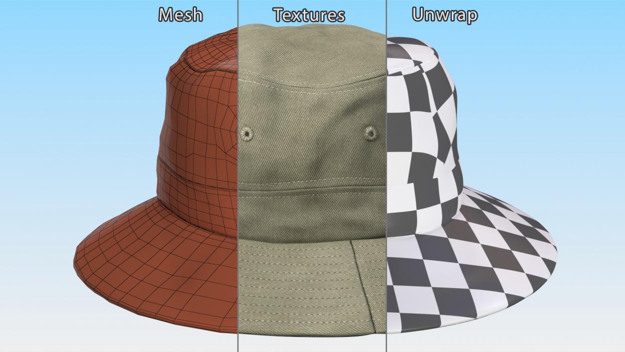 Fishing Bucket Hat Men 3D