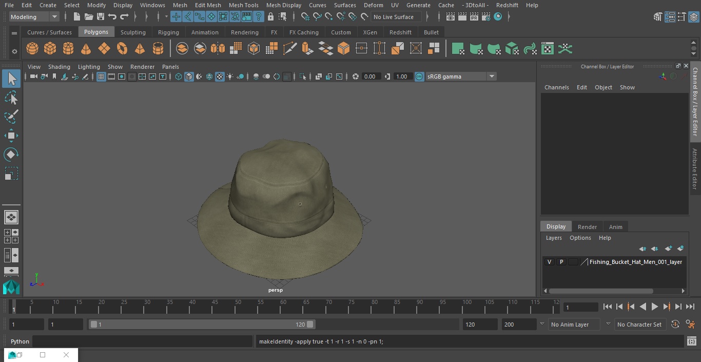 Fishing Bucket Hat Men 3D