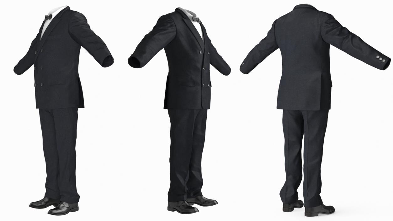 Men Wedding Tuxedo Suits Costume 3D