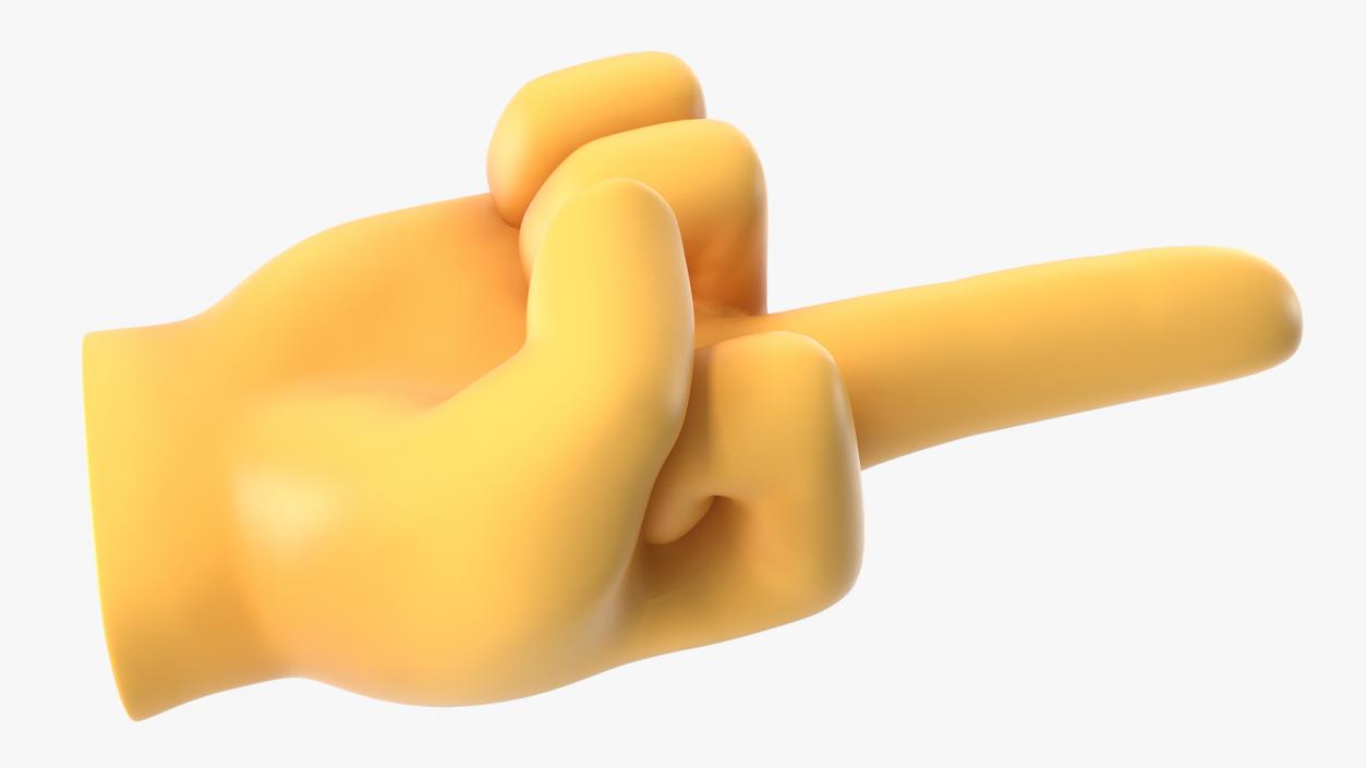 Middle Finger Emoji 3D model