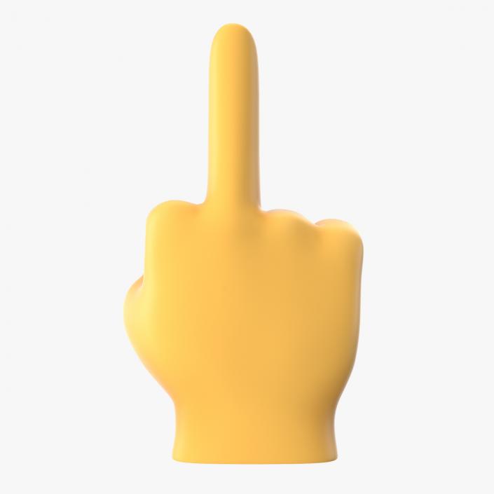 Middle Finger Emoji 3D model