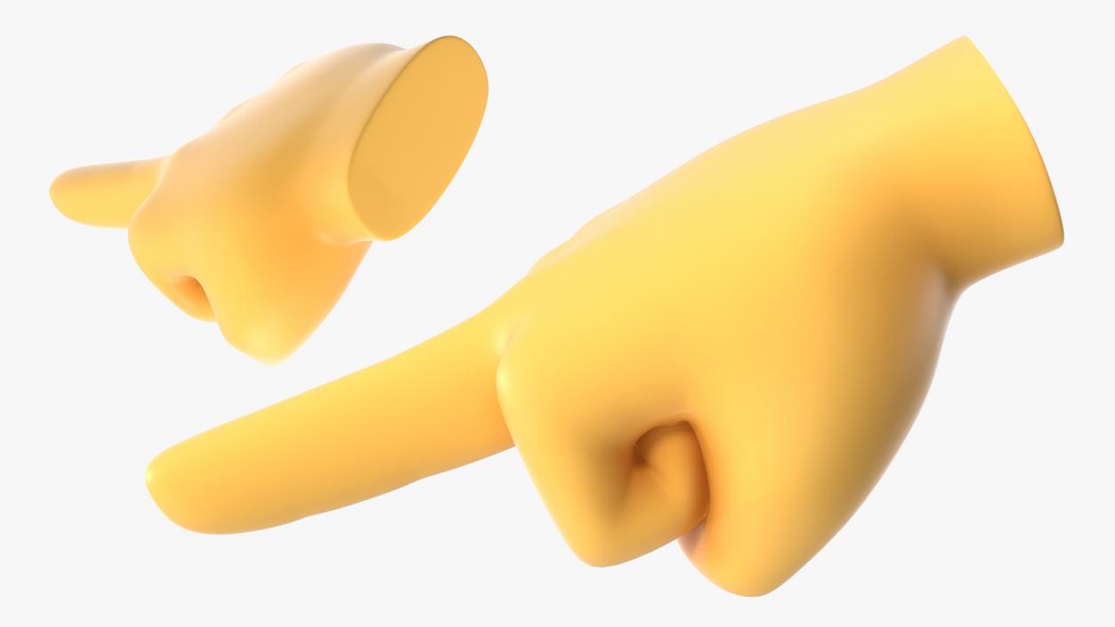 Middle Finger Emoji 3D model