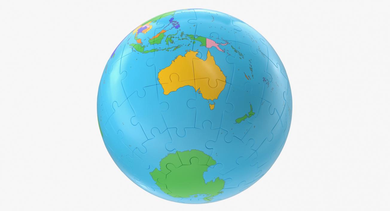 Globe Puzzle 3D