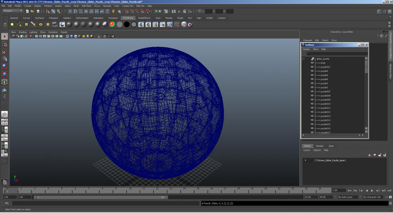 Globe Puzzle 3D