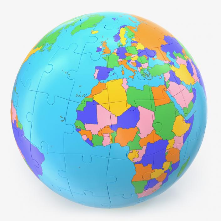 Globe Puzzle 3D