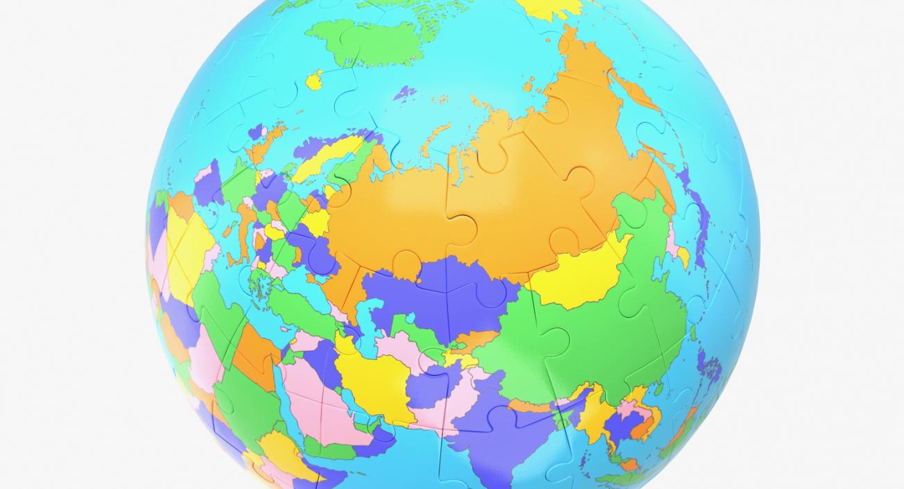 Globe Puzzle 3D