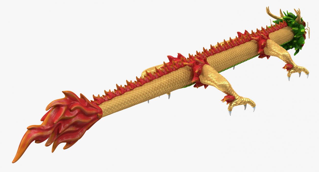 Traditional Chinese Dragon Neutral Pose 3D model