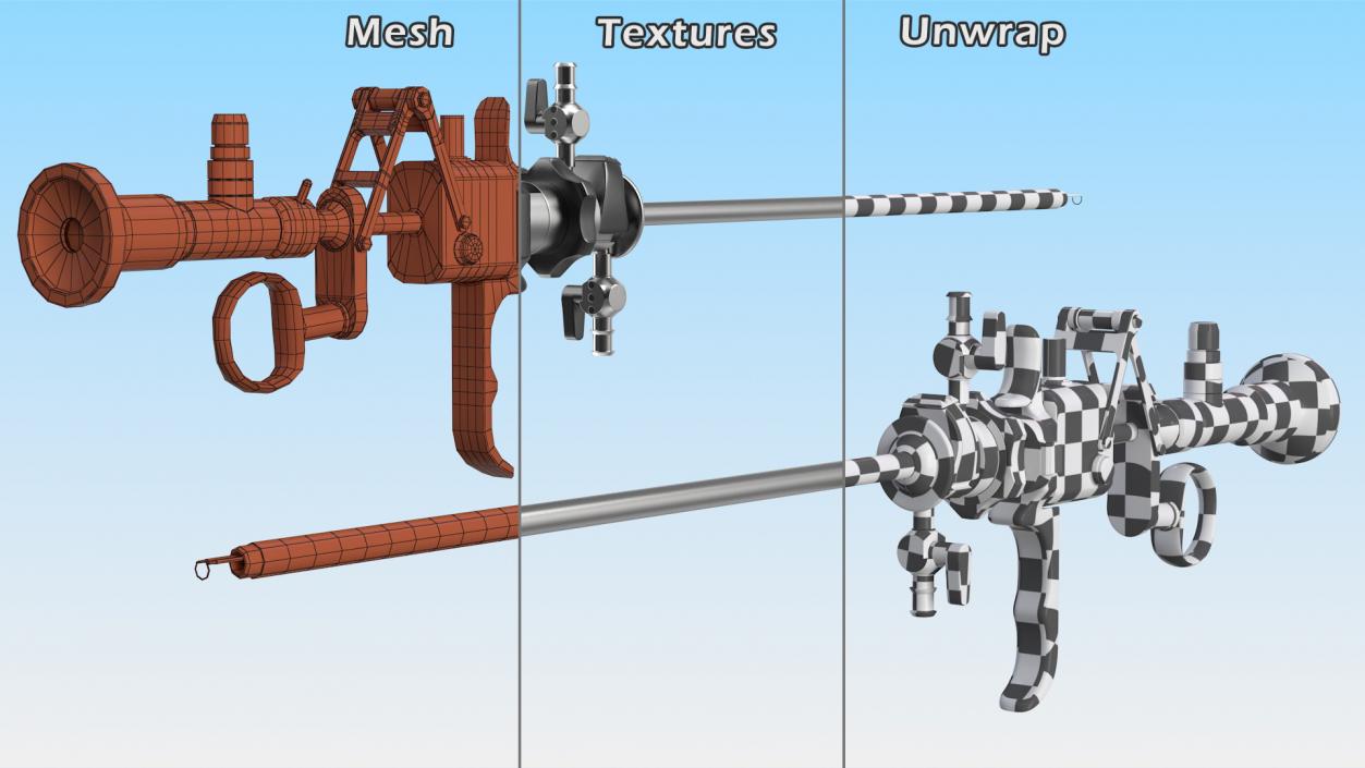 3D model Resectoscope with Bipolar Loop Electrode