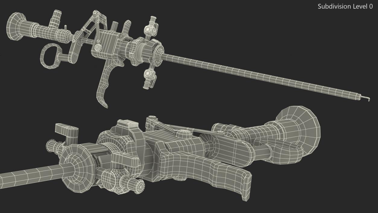 3D model Resectoscope with Bipolar Loop Electrode