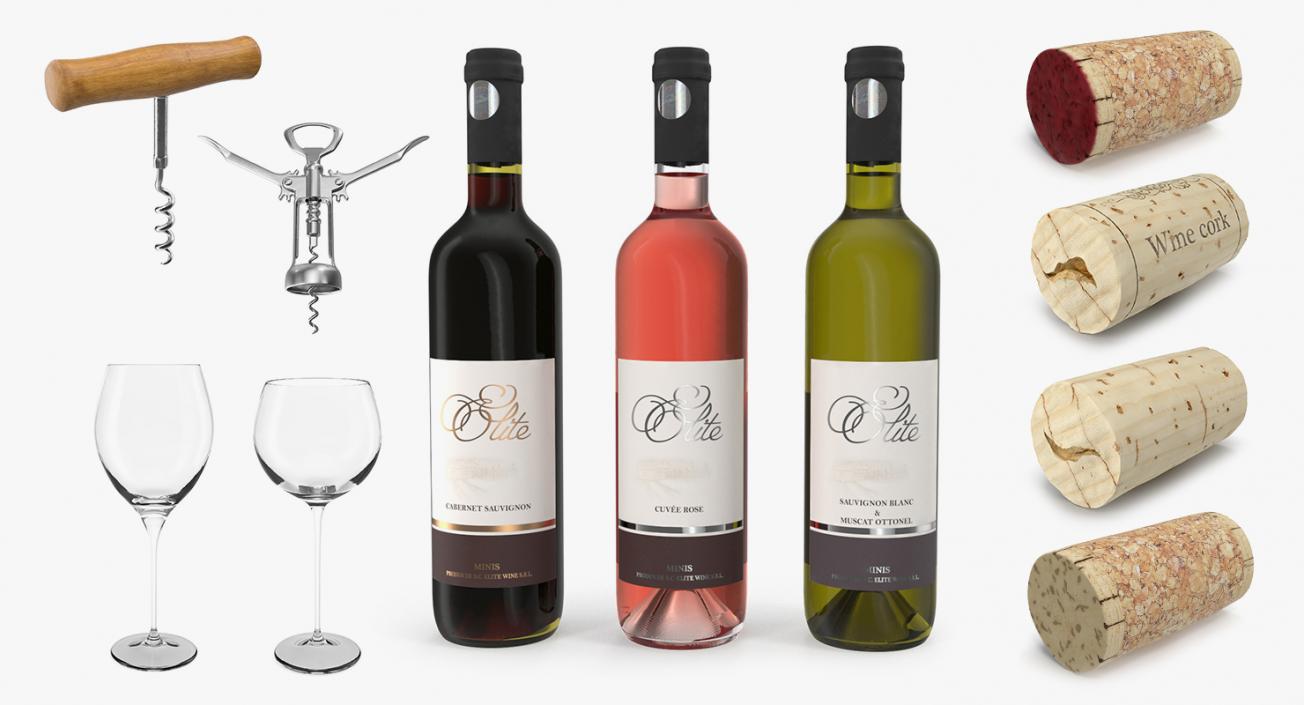 Wine Collection 3 3D