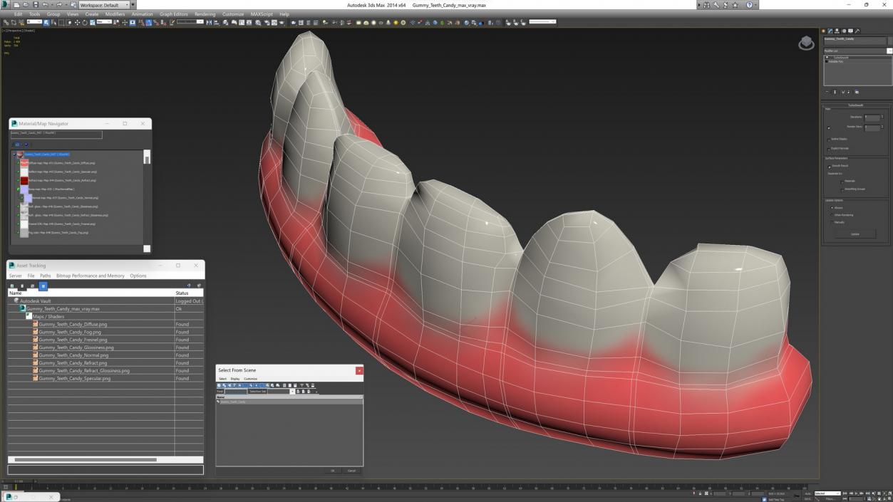 Gummy Teeth Candy 2 3D model