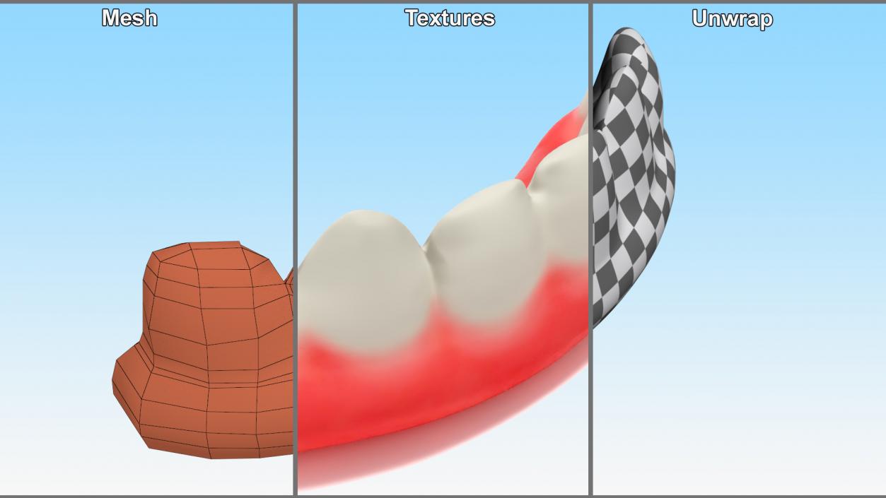 Gummy Teeth Candy 2 3D model