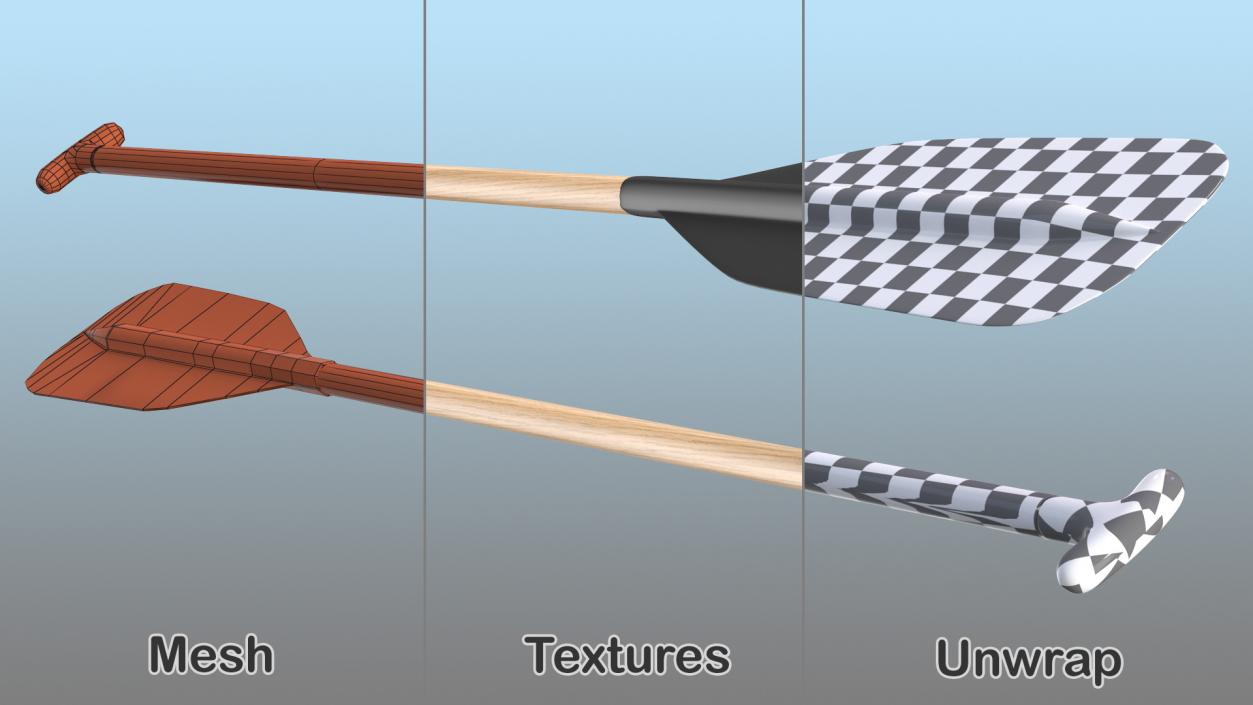 3D model Paddles Collection 4