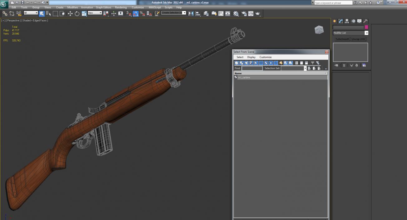 American M1 Carbine 3D model