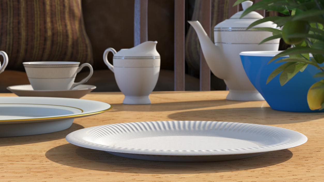 3D model Styrofoam Plate