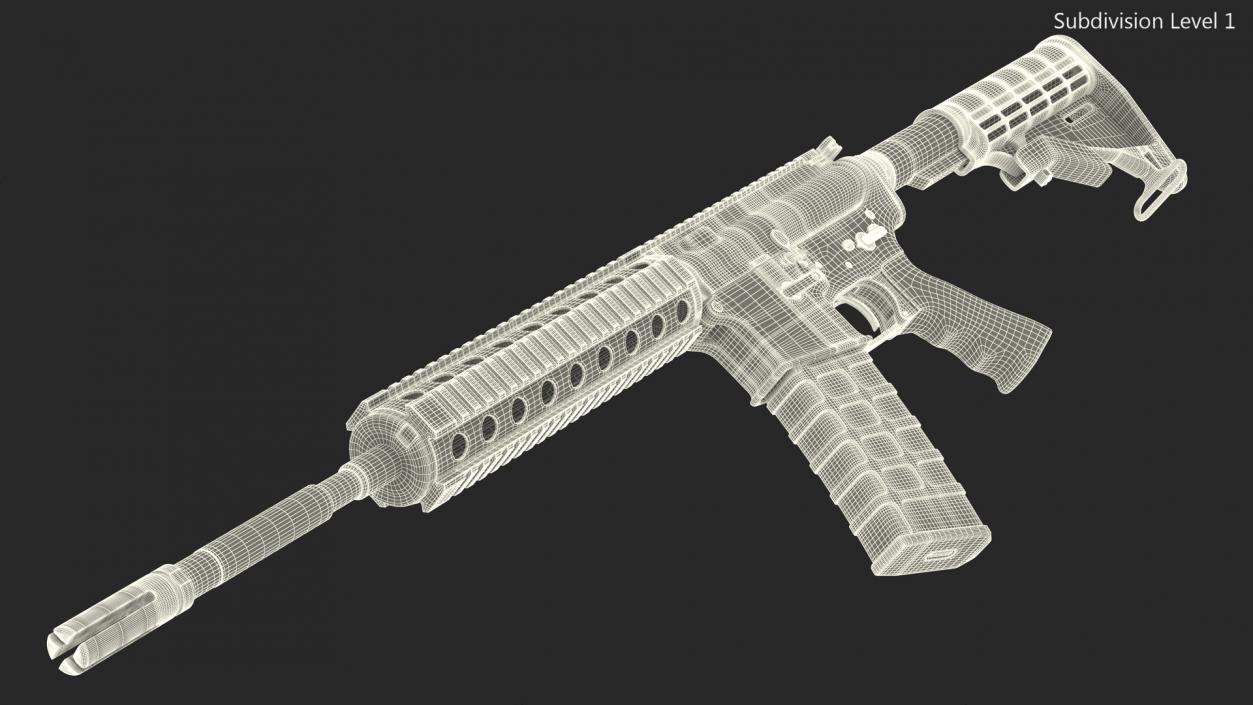 3D model AR-15 Tactical Rifle