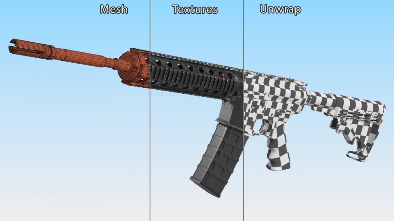 3D model AR-15 Tactical Rifle