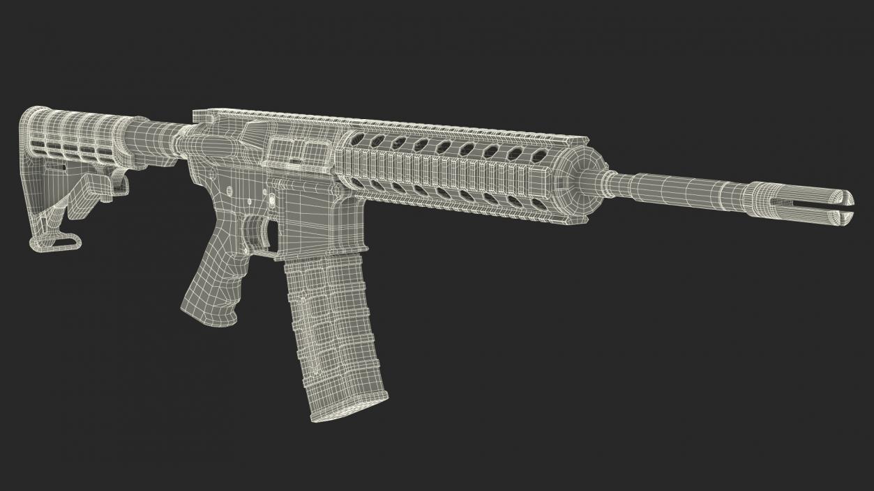 3D model AR-15 Tactical Rifle