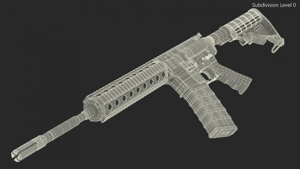 3D model AR-15 Tactical Rifle