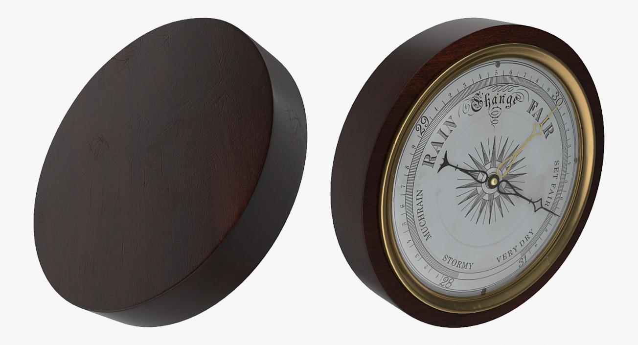 Antique Barometer 3D