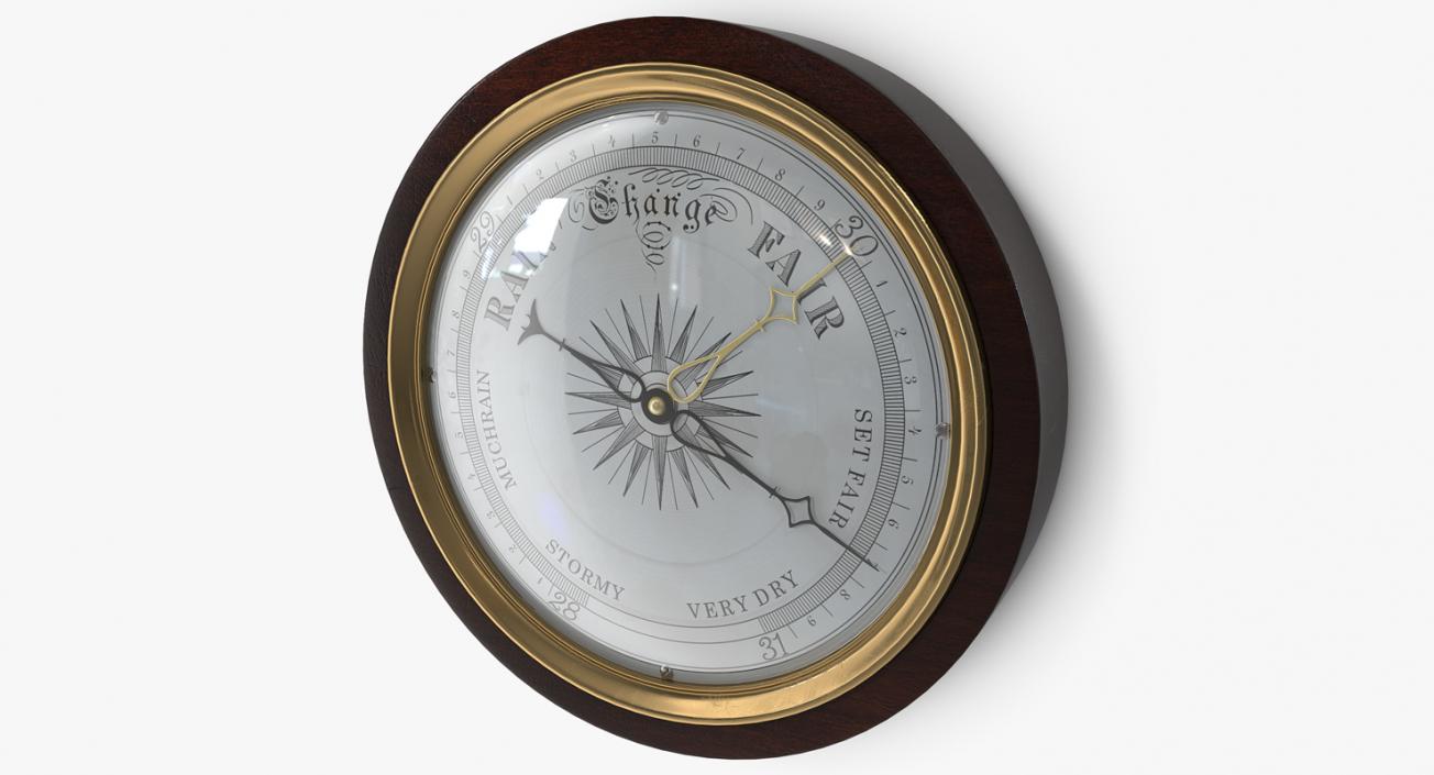 Antique Barometer 3D