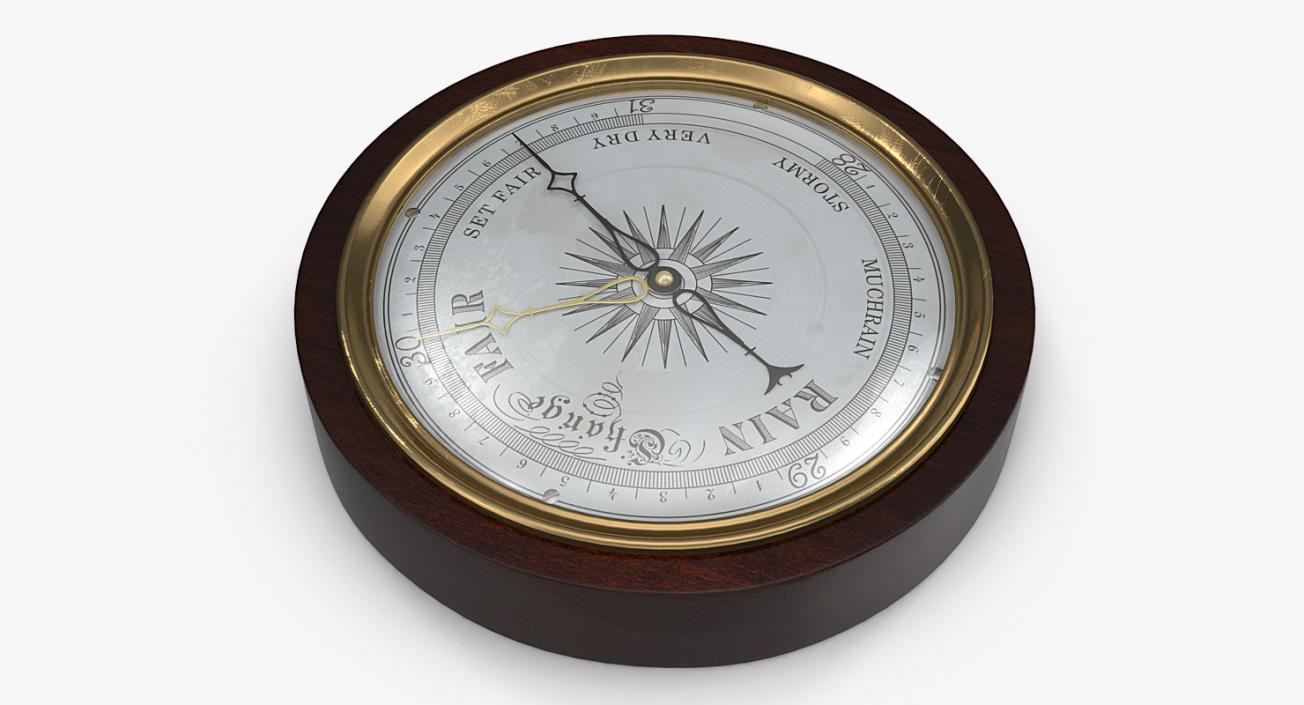 Antique Barometer 3D