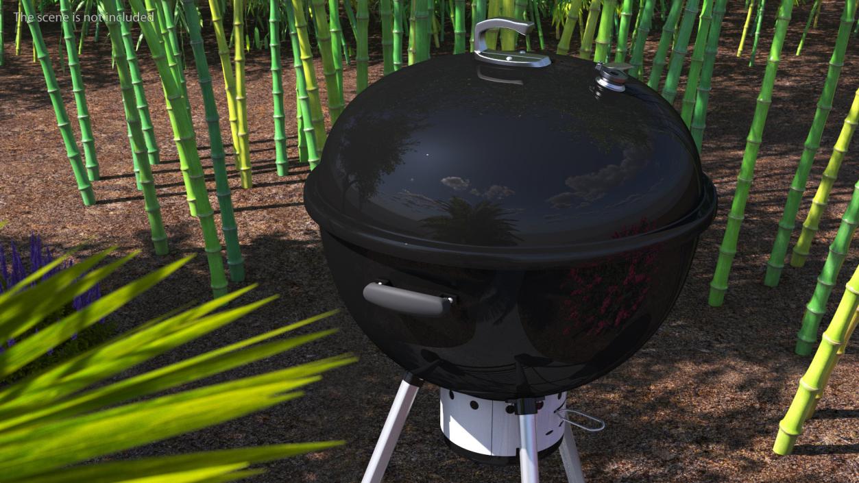 3D Kettle Charcoal Grill