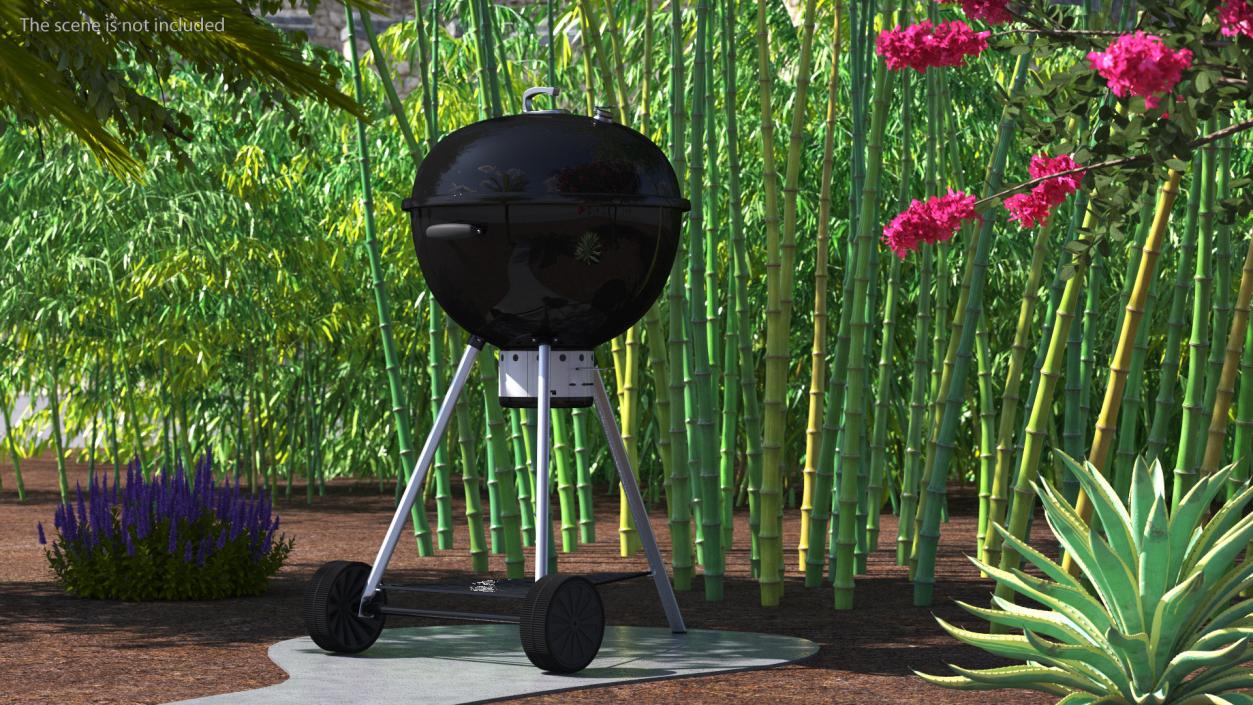 3D Kettle Charcoal Grill