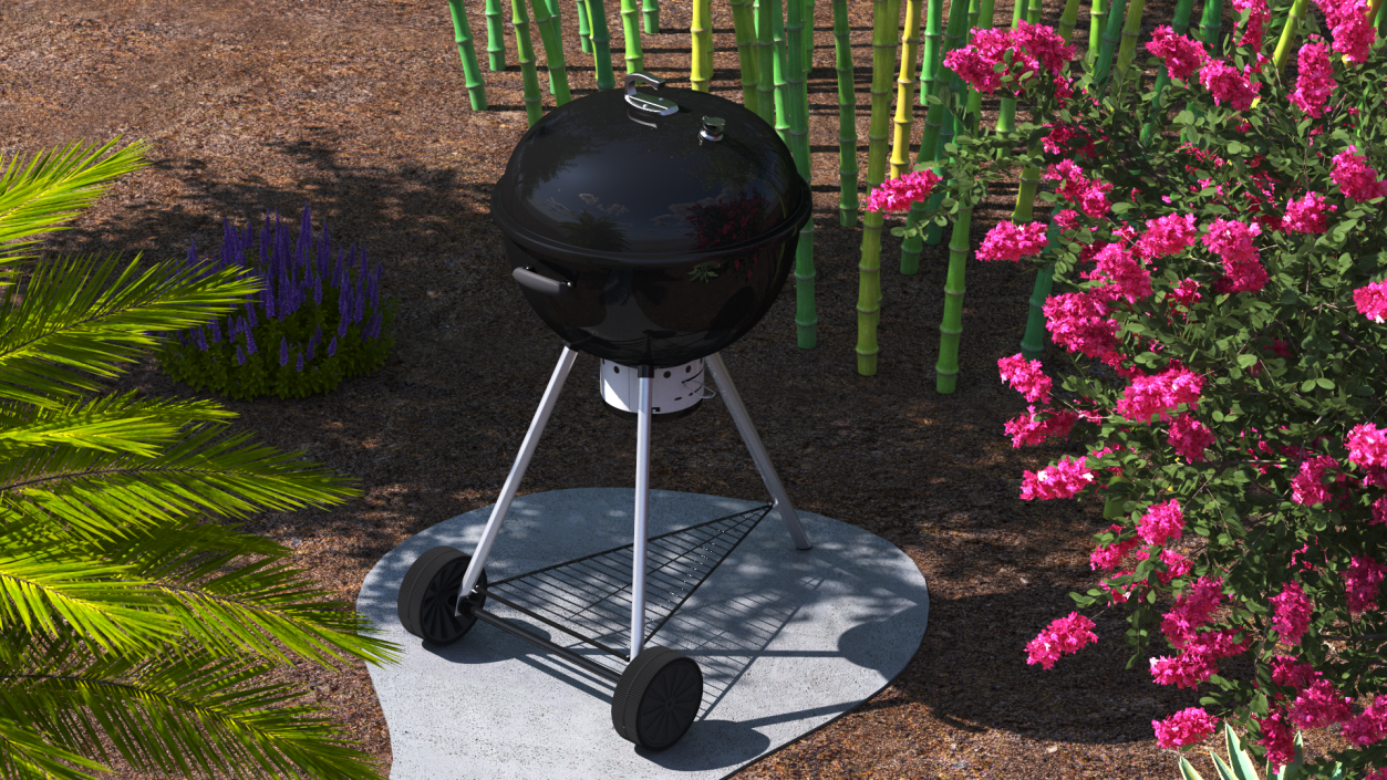 3D Kettle Charcoal Grill