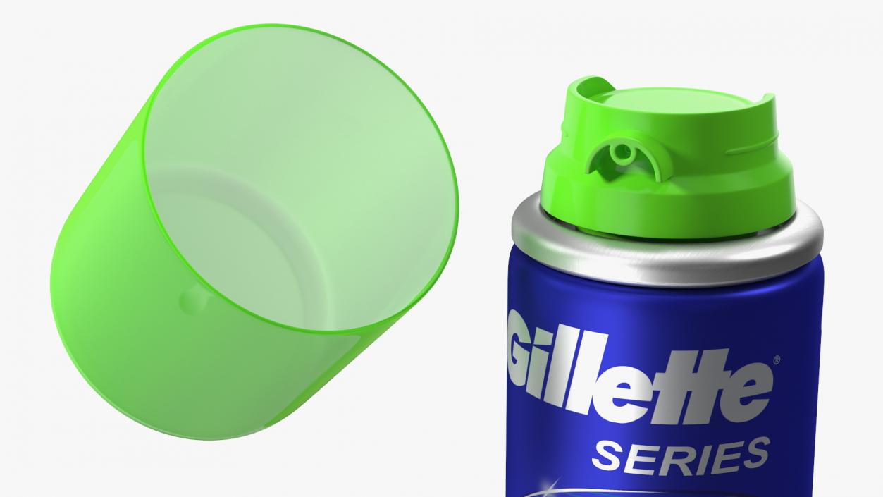 Shave Gel Gillette Travel Can 3D model