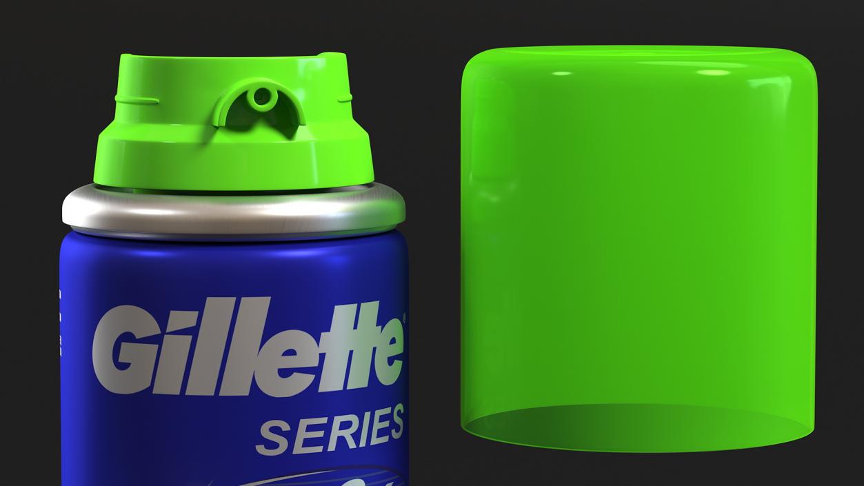 Shave Gel Gillette Travel Can 3D model