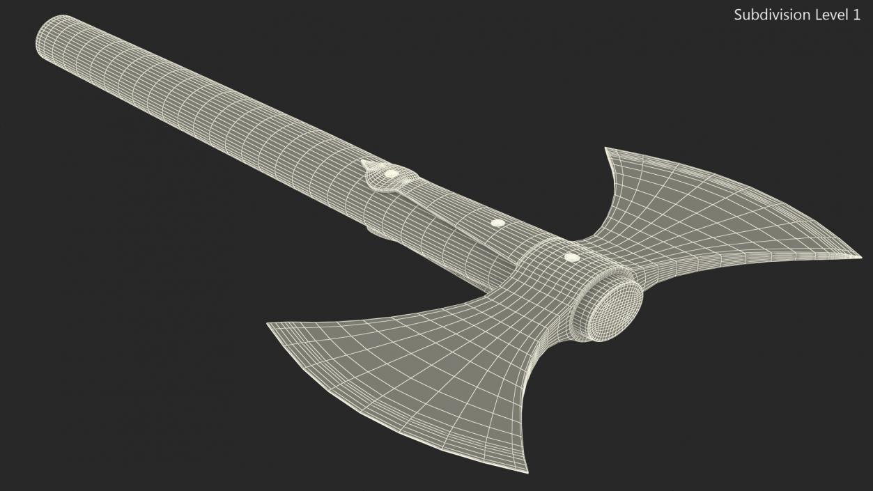 3D Throwing Double Bladed Axe