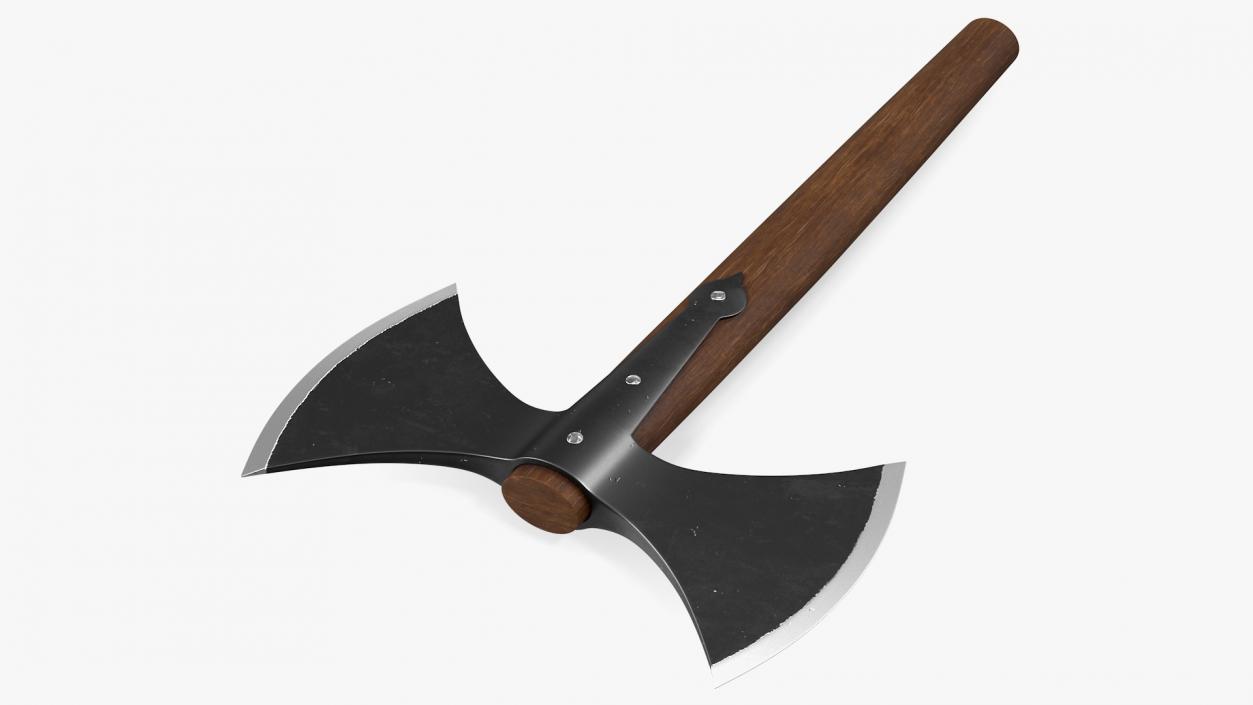 3D Throwing Double Bladed Axe