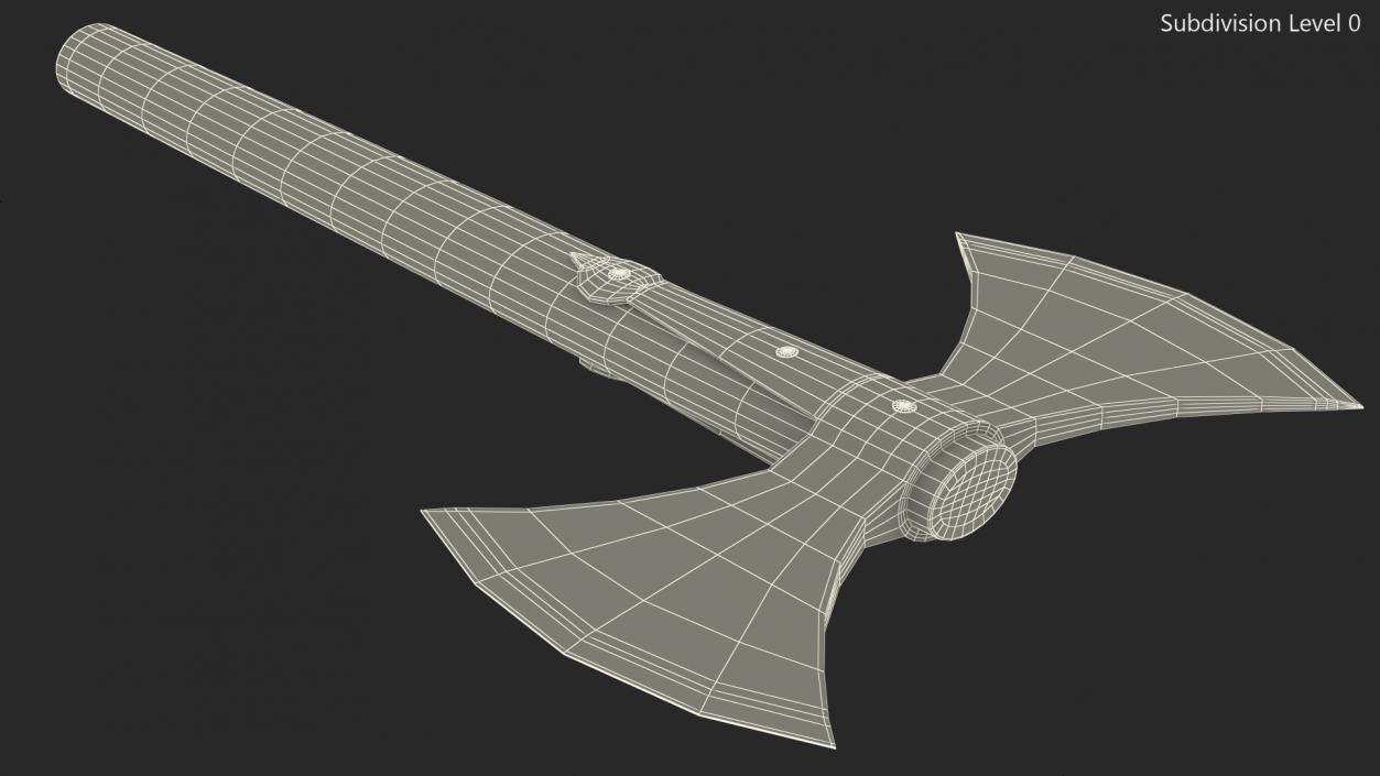 3D Throwing Double Bladed Axe