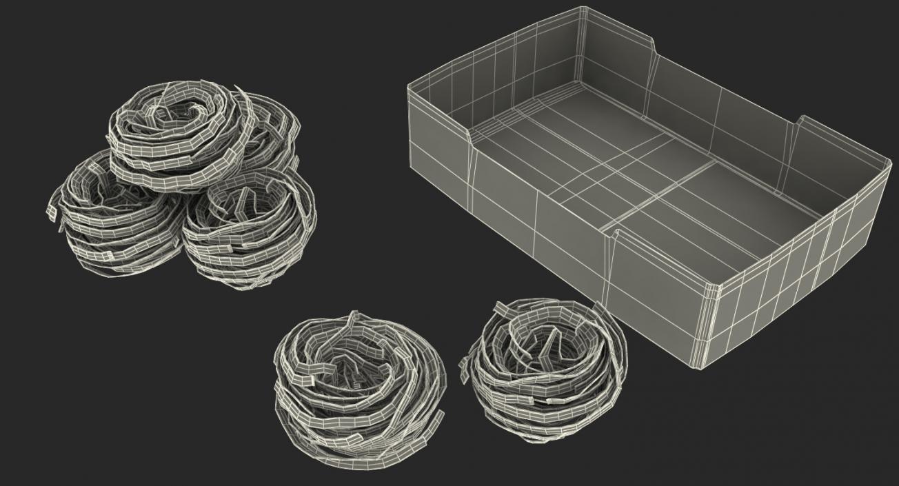 3D model Pasta Nests 3D Models Set