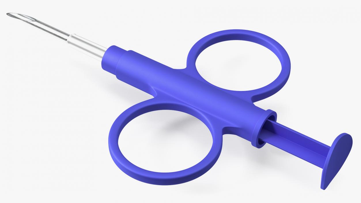 Pet ID Microchip Syringe 3D model