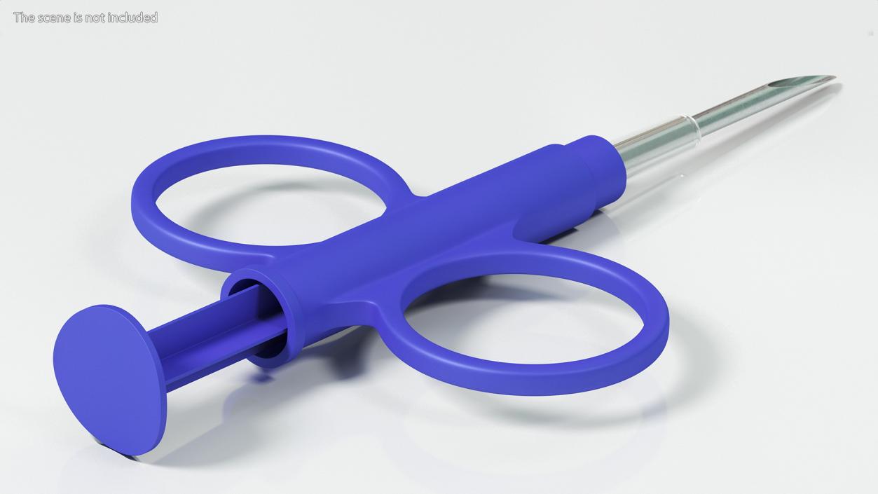 Pet ID Microchip Syringe 3D model