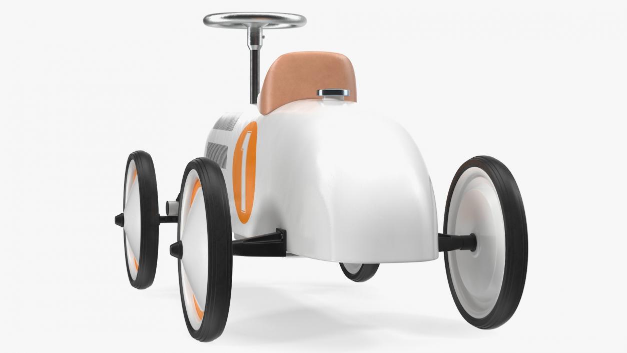 Retro Push Car 3D model