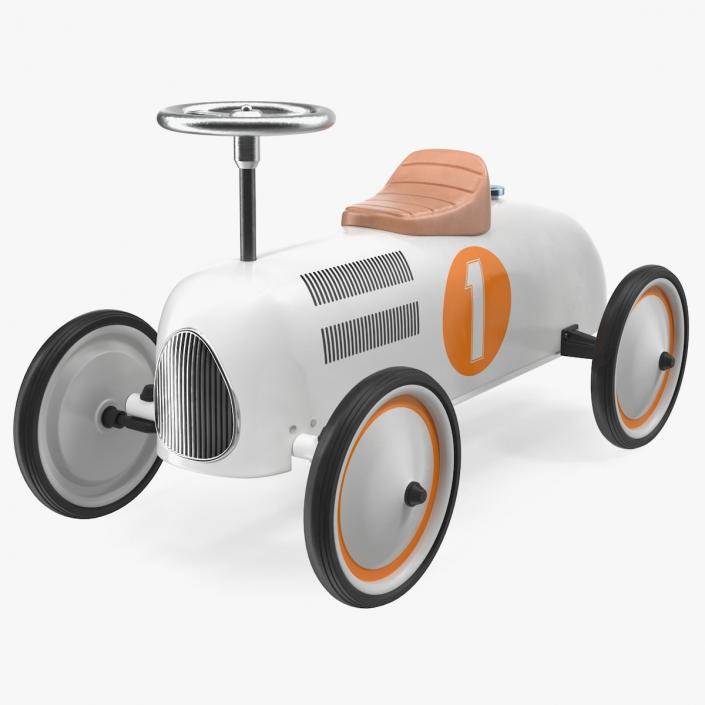 Retro Push Car 3D model