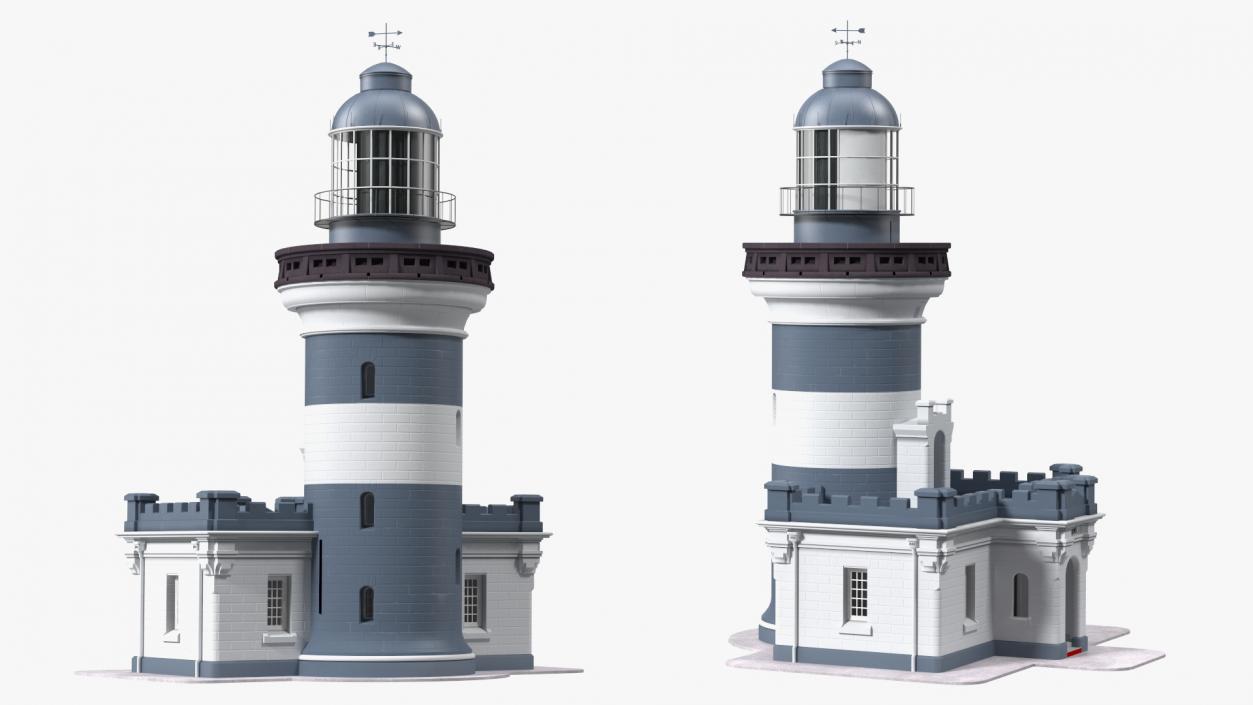 3D Vintage Lighthouse model