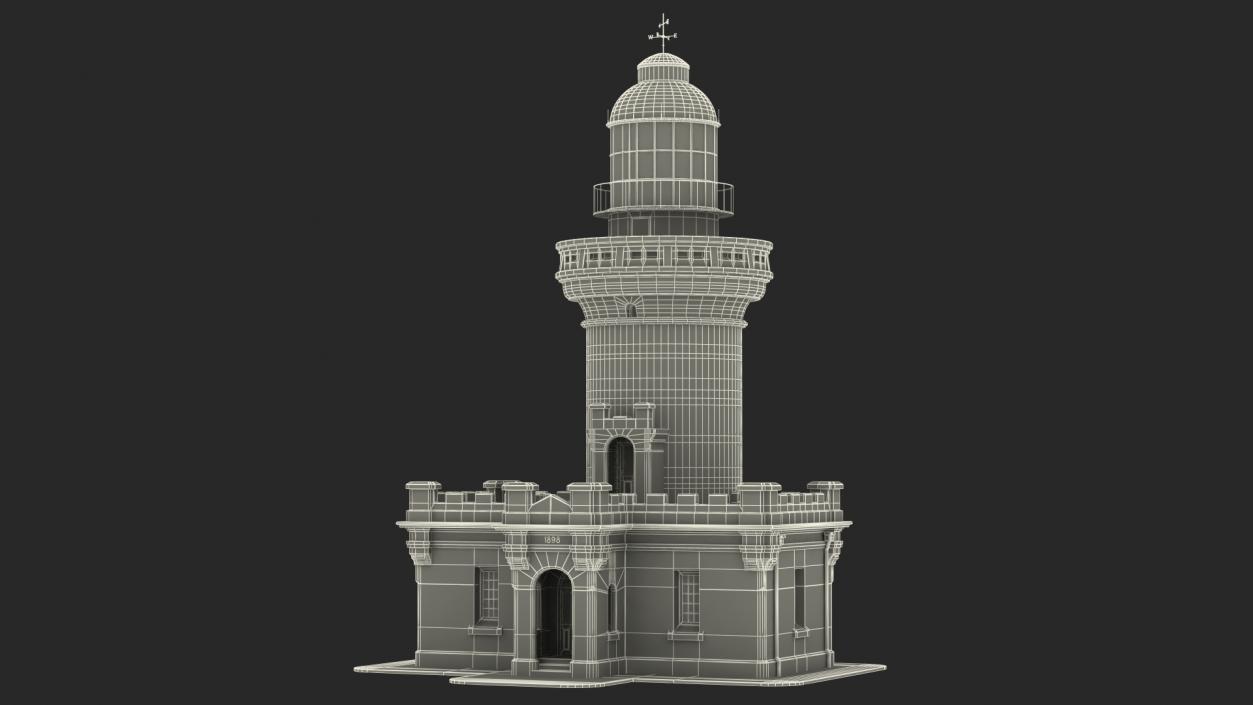 3D Vintage Lighthouse model