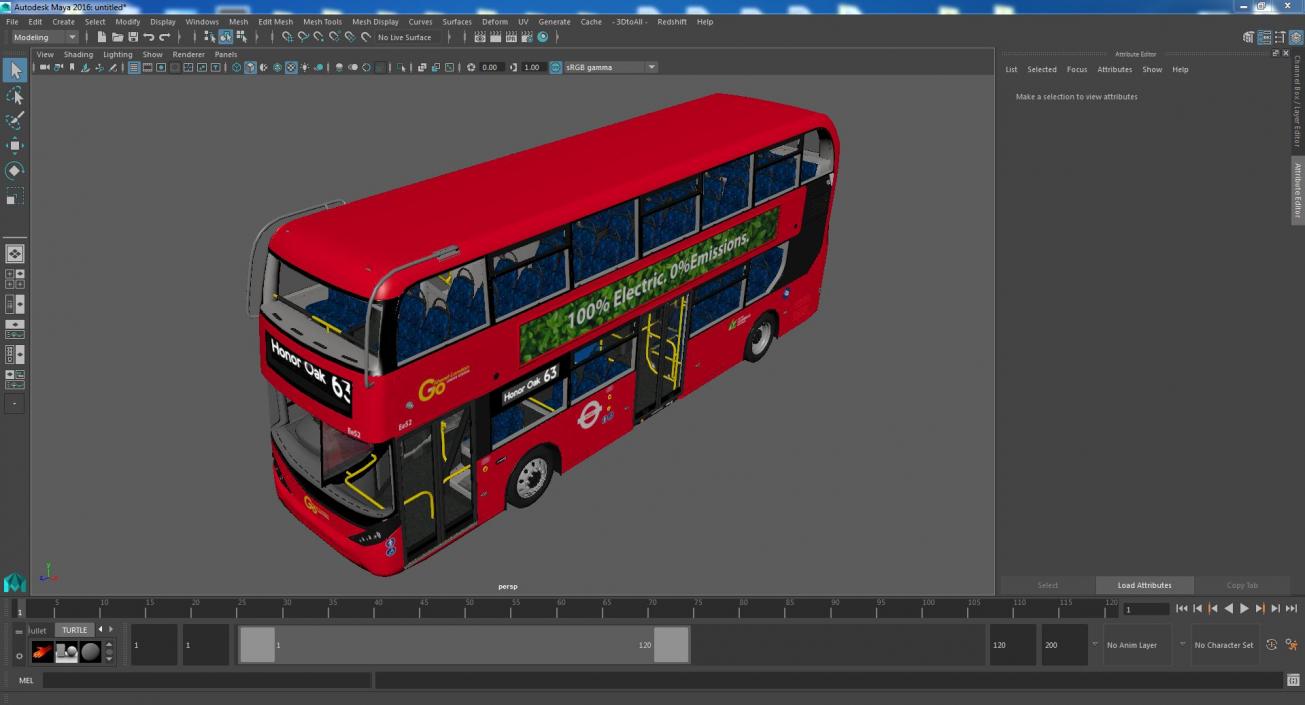 Alexander Dennis BYD 500 Electric Bus 3D